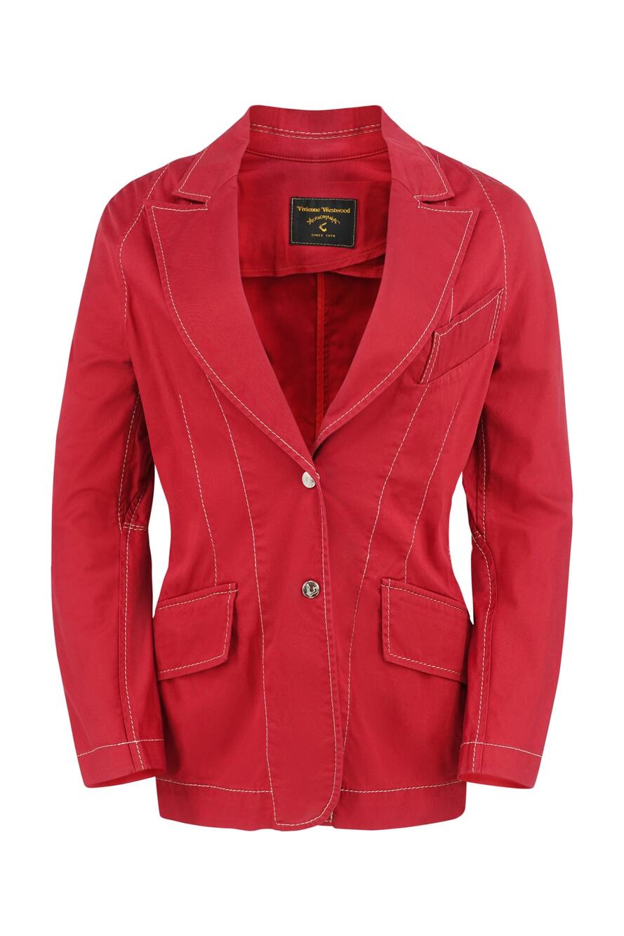 Vivienne Westwood Vintage Anglomania Red Cotton Tailored Jacket
